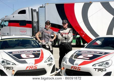 LOS ANGELES - FEB 21:  Tricia Helfer, Robert Patrick at the Grand Prix of Long Beach Pro/Celebrity Race Training at the Willow Springs International Raceway on March 21, 2015 in Rosamond, CA