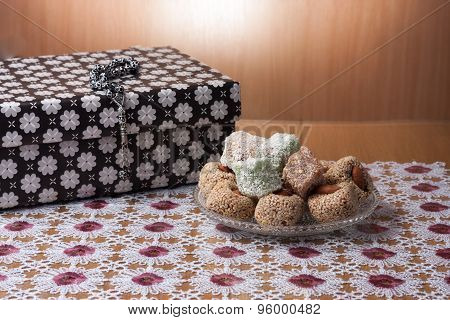 Arrangement Of Fig And Turkish Delight