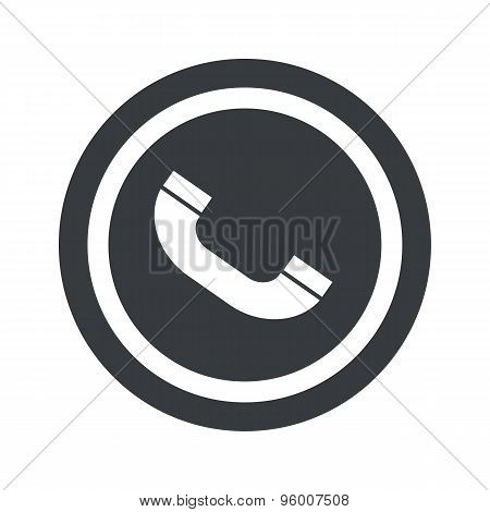 Round black call sign