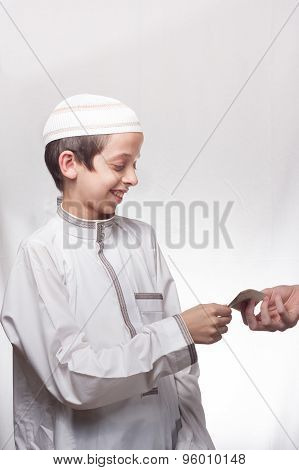 Kid In Arabic Clothes
