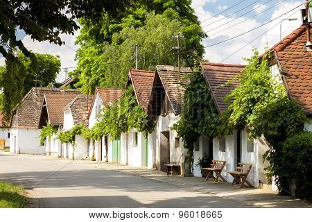 wine cellars, Hadres, Lower Austria, Austria