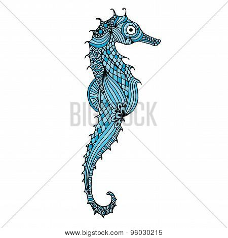 Blue Sea Horse