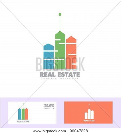Real Estate Colors Logo Icon