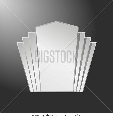 Art Deco Decorative Silver Frame