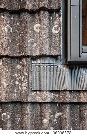 Water Thermal Insulation Of A Roof Tile Demonstration Next Ot A Roof Window