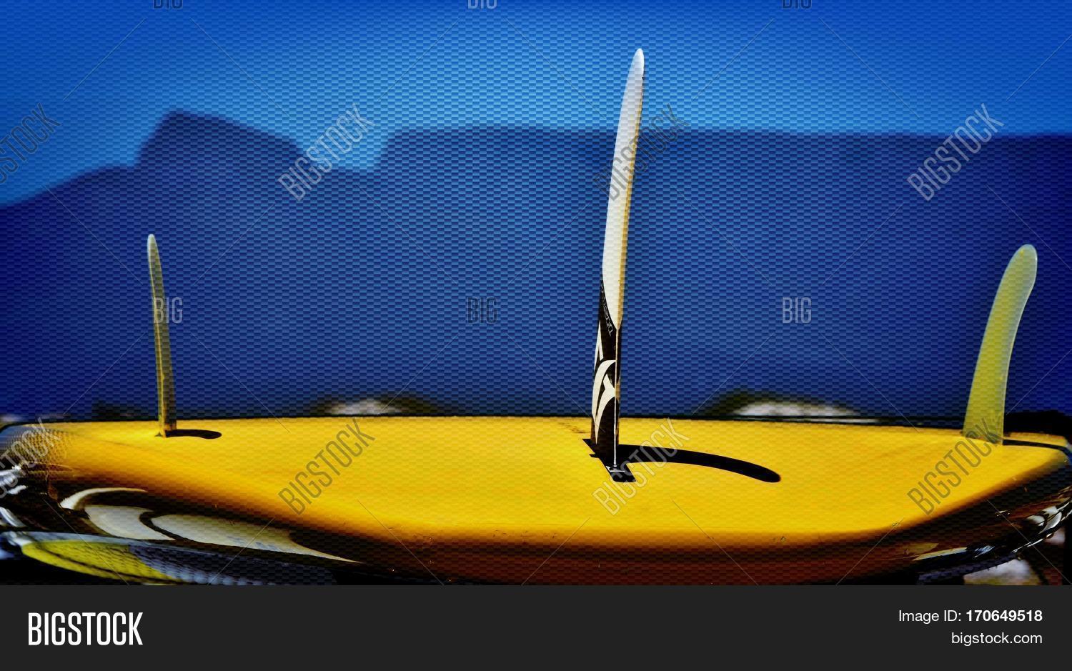 Close Yellow Surfboard Image & Photo (Free Trial) Bigstock