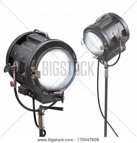 Vintage 3D Theater Spotlight Or Movie Studio Light