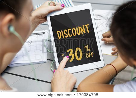 Discount Promotion Clearance Commercial Deal Concept