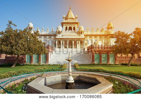 The Jaswant Thada Is A Cenotaph Located In Jodhpur, In The Indian State Of Rajasthan, India.