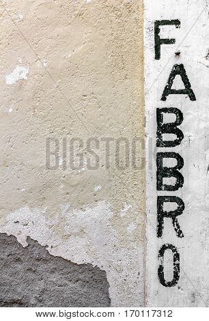 Exterior of a blacksmith's shop (