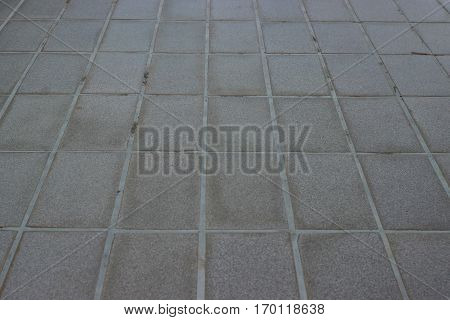 Tiled floor are around the house .