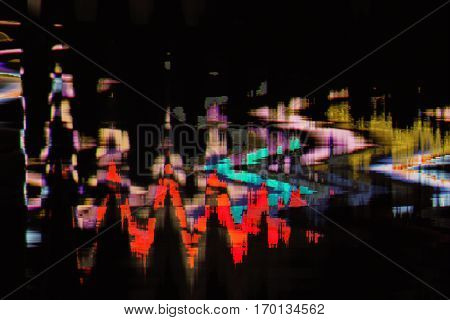 Full Color Abstract Texture Glitch Background