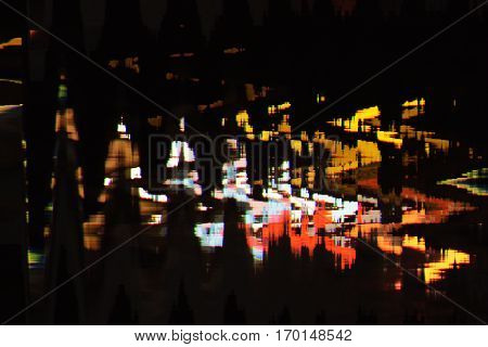 full color abstract texture glitch background digital wave