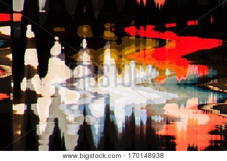 full color abstract texture glitch background digital wave