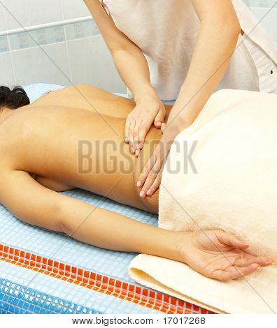 Back massage. The Weakening procedure...