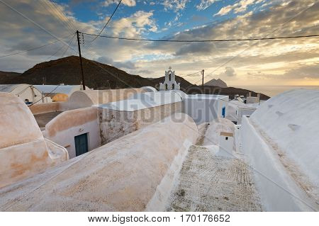 Rooftops of Chora village on Anafi island.