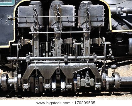This is a photo of a steam engine in Yosemite