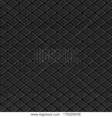 Black Nylon Fabric Background Texture, Large Detailed Textured Macro Closeup Pattern, Textile Copy Space
