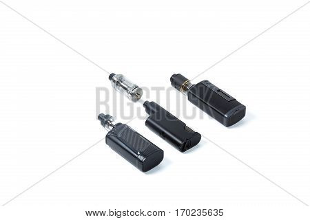 E-cigarette or vaping device isolated on white background