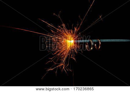 Rings to put on a Sparkler. in stoke