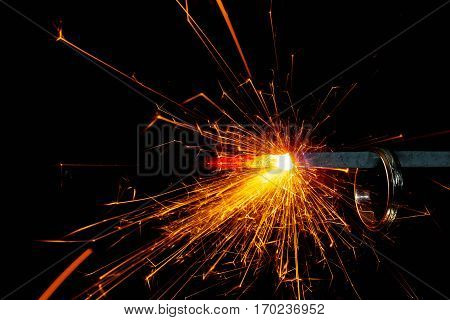 The ring hangs on a Sparkler. in stoke