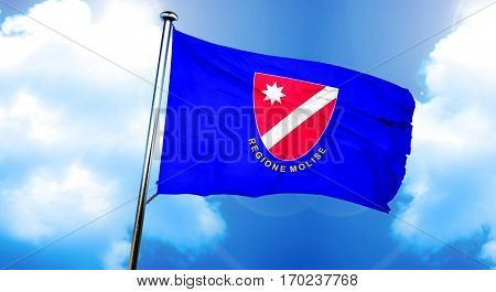Molise flag, 3D rendering