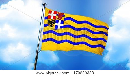 Salland flag, 3D rendering