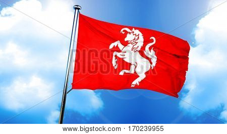 Twente flag, 3D rendering