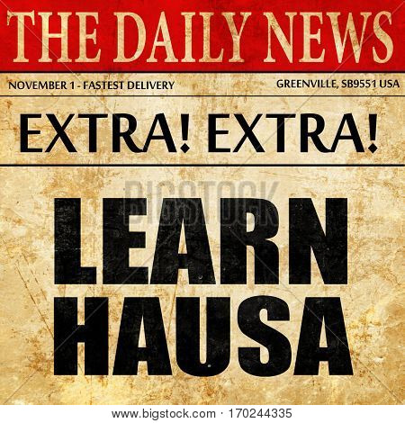 learn hausa, newspaper article text