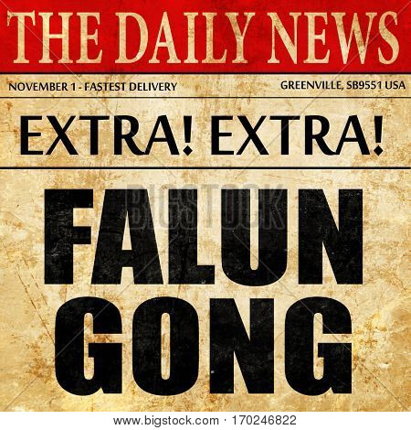Falun gong, newspaper article text