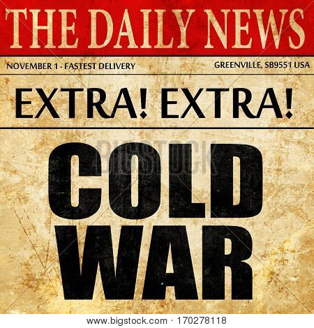 cold war, newspaper article text