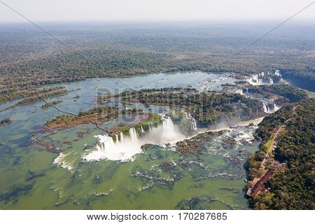 Iguazu Falls Helicopter View, Argentina