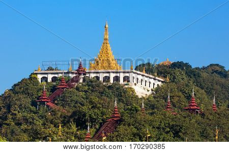 Sandamuni Pagoda temple at Mandalay city in Myanmar
