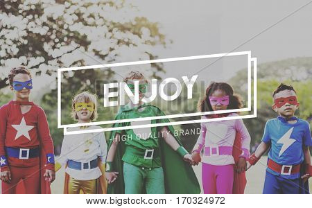 Enjoy Enjoyment Pleasurable Happiness Delightful Concept