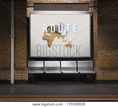 Journey Travel Destination Navigation Graphic Word