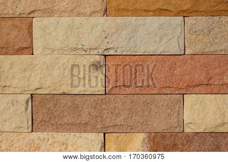 Brick pillars arranged in a beautiful home.