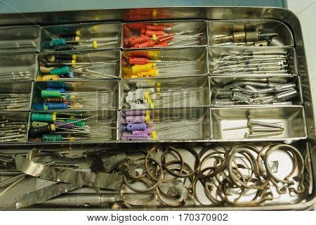 Close Up Dental Burs And Tools