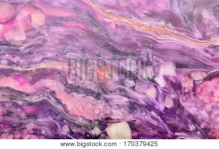 charoite stone texture macro photo