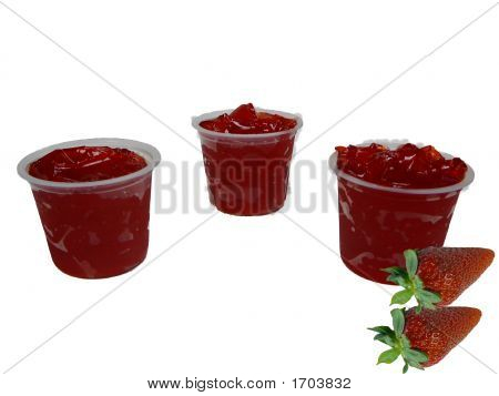 Jordbær gelatine Dessert