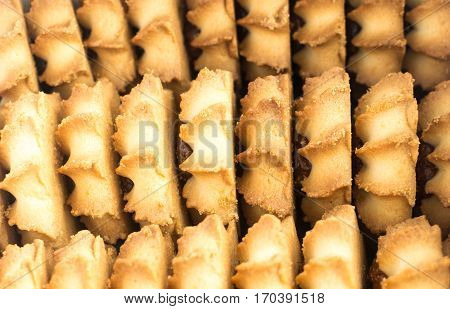Cookies Kurabe Background Top View