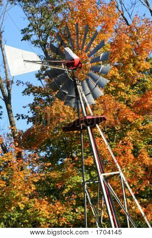 Herfst windmolen