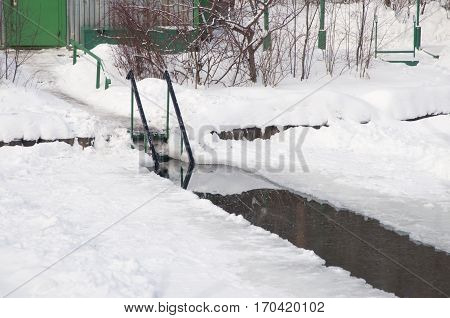 Ice-hole for winter (