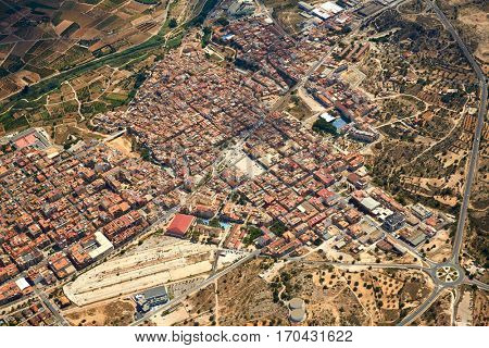 Riba-Roja Ribarroja del Turia village aerial photo in Valencia of spain