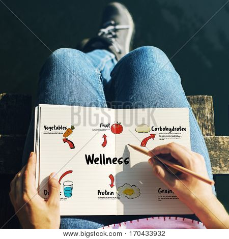 Healthy Eating Food Digram Concept