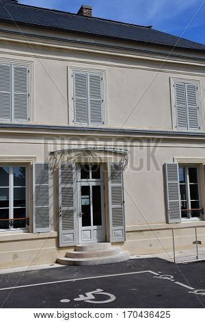 Auvers sur Oise France - august 14 2016 :the tourism office