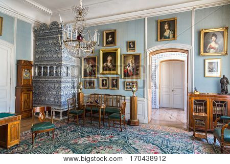 Interior Of Rundale Palace In Latvia
