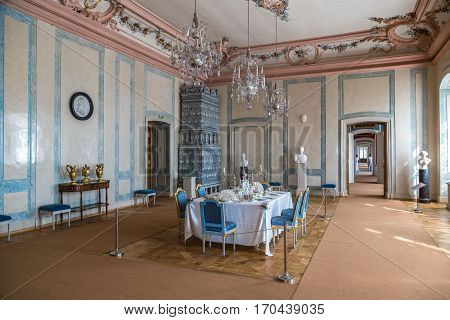 Interior Of Rundale Palace In Latvia