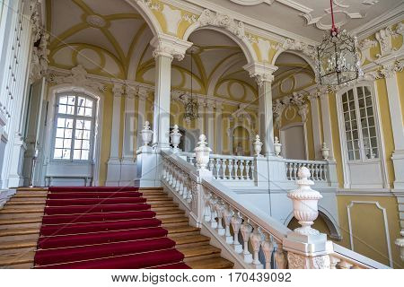 Interior Of Rundale Palace In Latvia