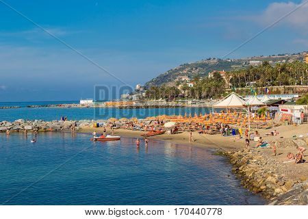 Mediterranean Coast In San Remo