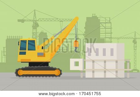 Building Crane On Vector Photo Free Trial Bigstock